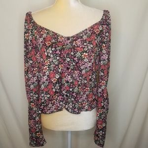 Wild Fable Floral Blouse long sleeve XXL